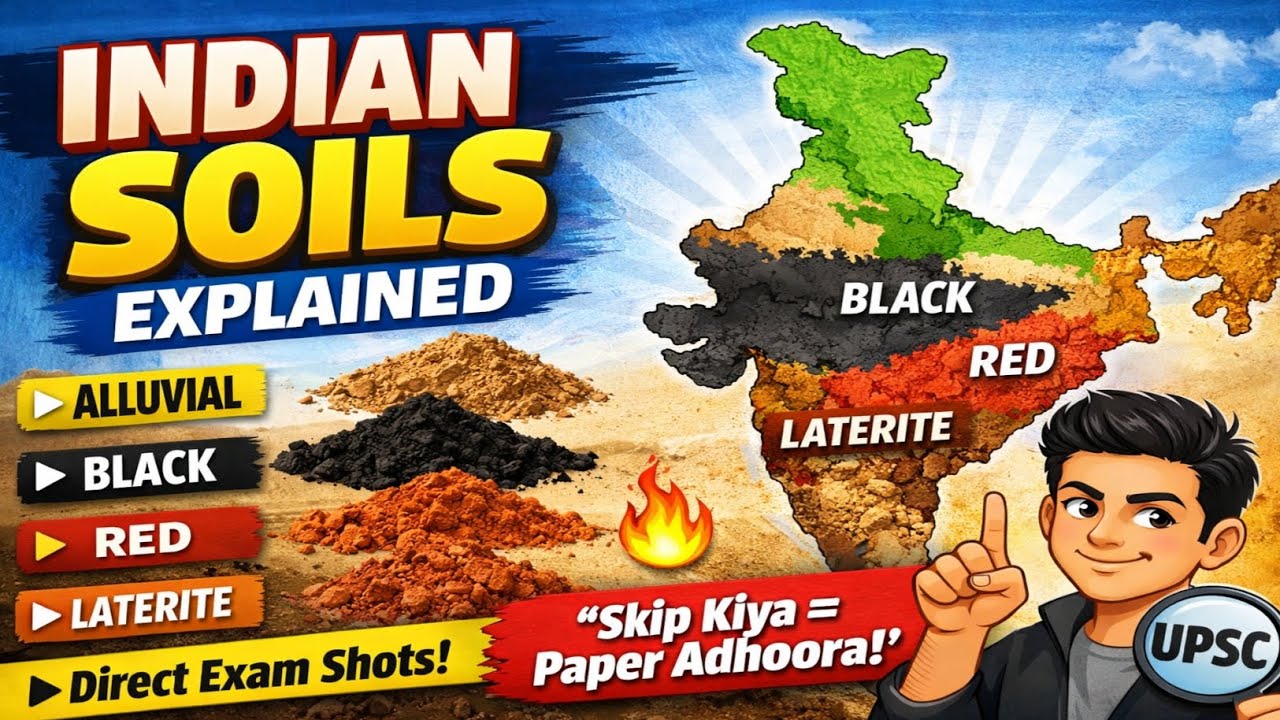 मिट्टी के प्रकार | Soil Types of India | Ratta Nahi, Selection Wali Geography 🔥 #vardaan_arts_class