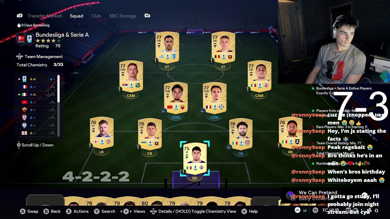 Going 15-0 in CHAMPS rn