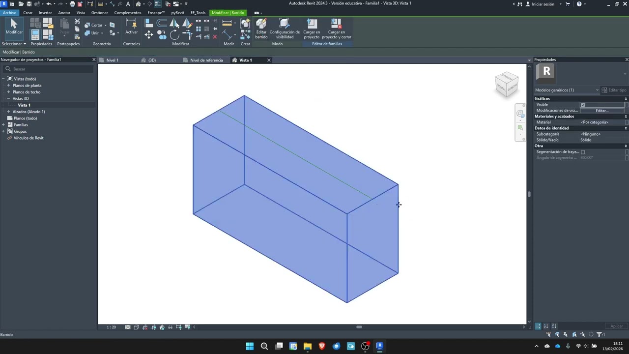 ZANJA DE CANALIZACIÓN EN REVIT