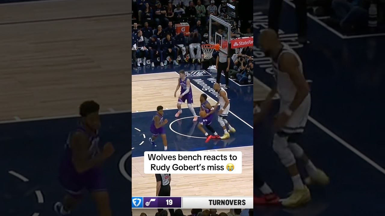 The Wolves reaction to Rudy&rsquo;s miss is pure comedy 😂😂😂 #shorts