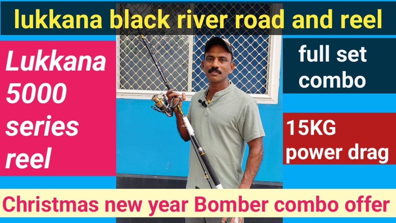 Bomber combo offer 😳😳, lukkana black river rod and reel Malayalam review, #viralvideo
