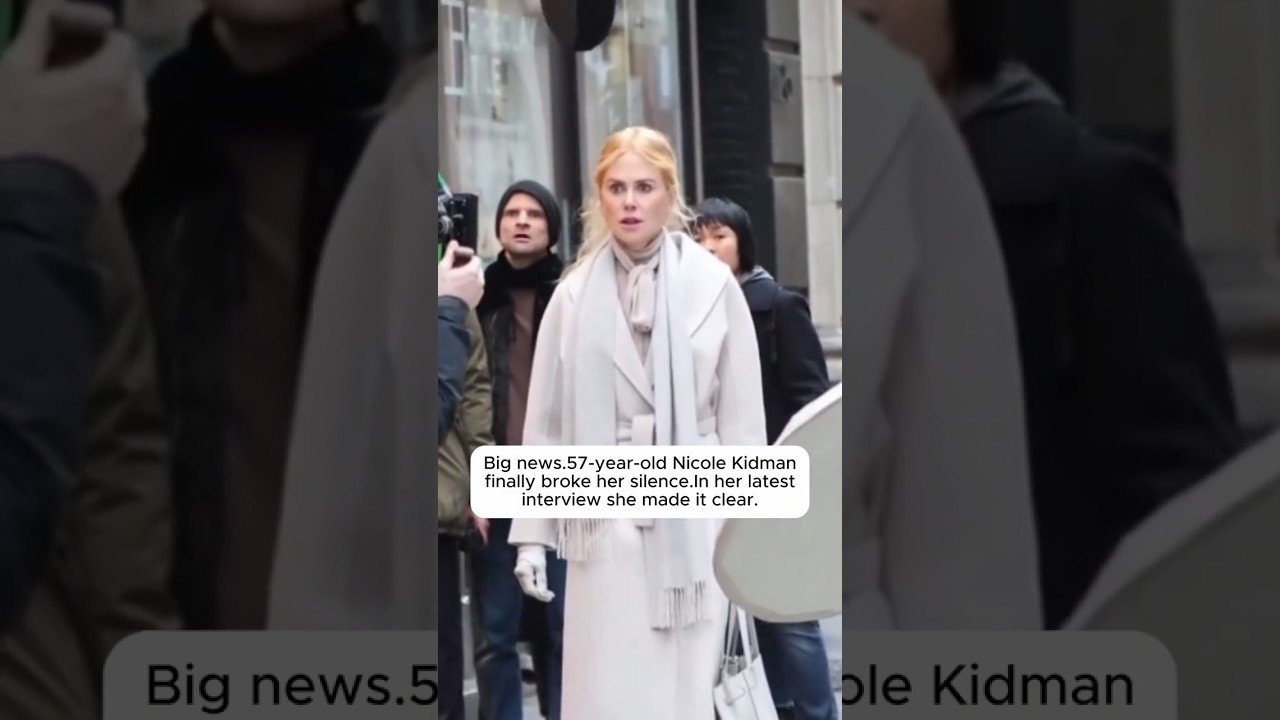 &iexcl;GRANDES NOTICIAS! NICOLE KIDMAN, DE 57 A&Ntilde;OS, FINALMENTE ROMPI&Oacute; SU SILENCIO.