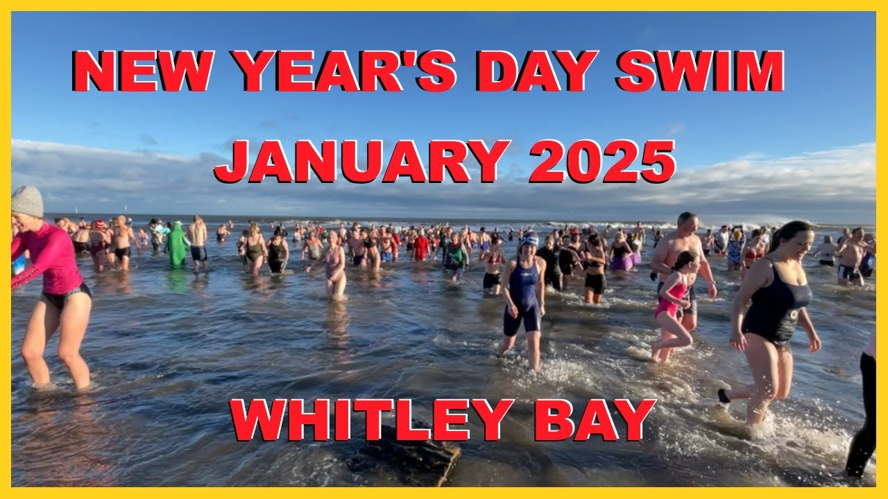 New Year's Day Swim Whitley Bay 1st January 2025