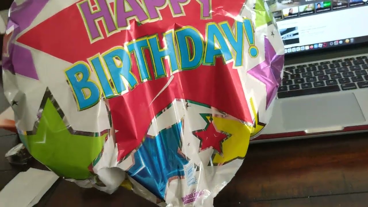 Cheap 99 cent dollar store mylar balloon last a long time.  Blow them up with straw after a month!