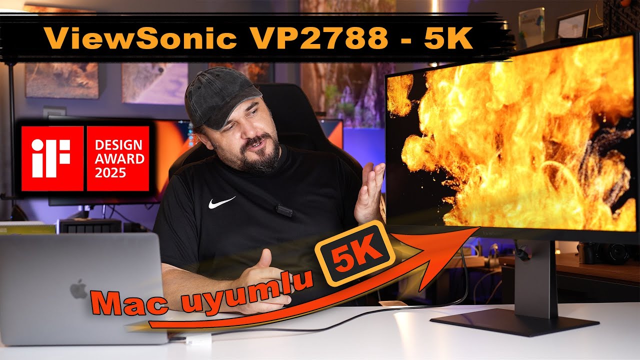Mac Uyumlu 5K Çözünürlük ViewSonic VP2788 5K Profesyonel Monitör