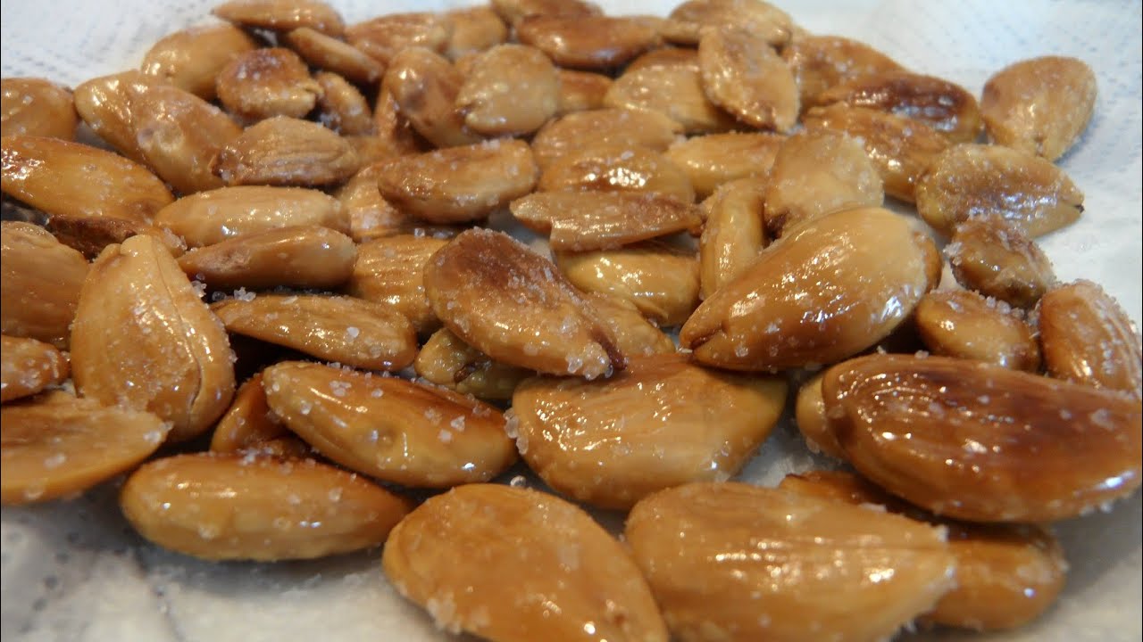 Almendras  fritas faciles  las de toda la vida!!