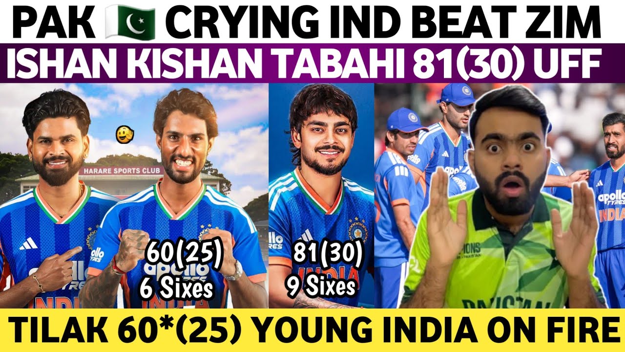 Pak Media Crying on Ind Beat Zim 2nd T20 2026 | Ind Vs Zim 2nd T20 Match 2026 | Ishan 81 & Tilak 60 