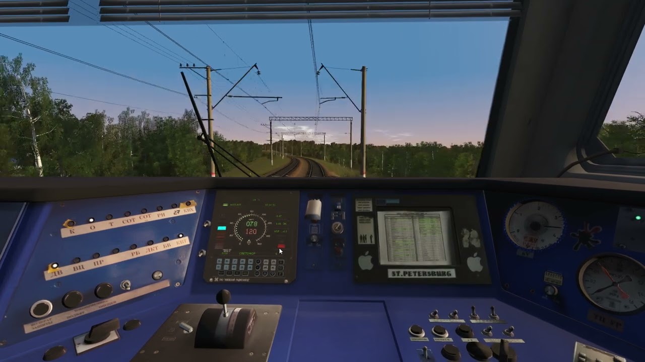 Торможение ЭДТ на  ЭД4мку 0153 (TRAINZ 19)