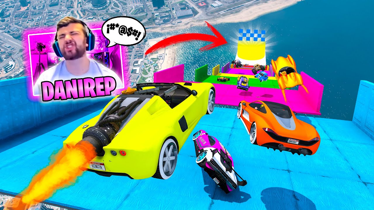 LA MEJOR MEGA RAMPA DEL MUNDO PERO TENGO MALÍSIMA SUERTE!! - GTA 5 ONLINE
