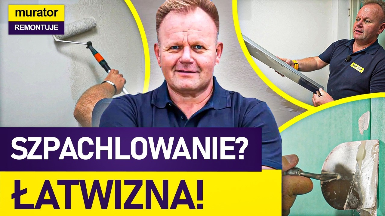 Mistrzowskie SZPACHLOWANIE z Wieśkiem Skibą I MURATOR REMONTUJE