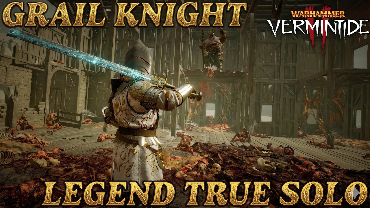 Halescourge - Grail Knight - Legend True solo - Executioner Sword/Bretonnian Shield - Vermintide 2