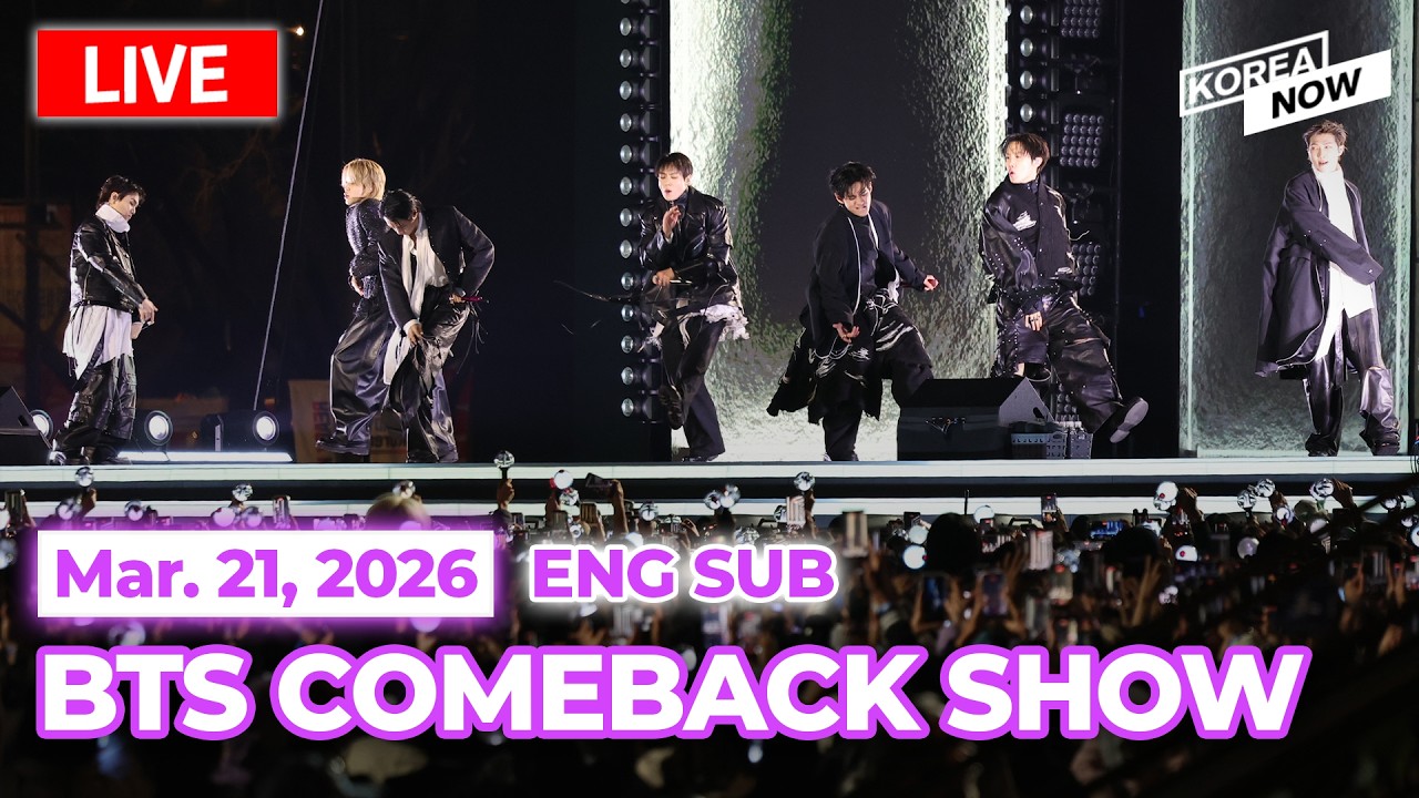 [FULL VER/ENG SUB] BTS comeback concert at Seoul's Gwanghwamun Square
