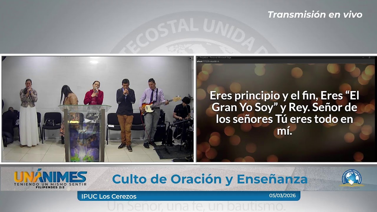 Culto de Oración y Enseñanza | 05 MARZO | Transmisión en Vivo IPUC Los Cerezos