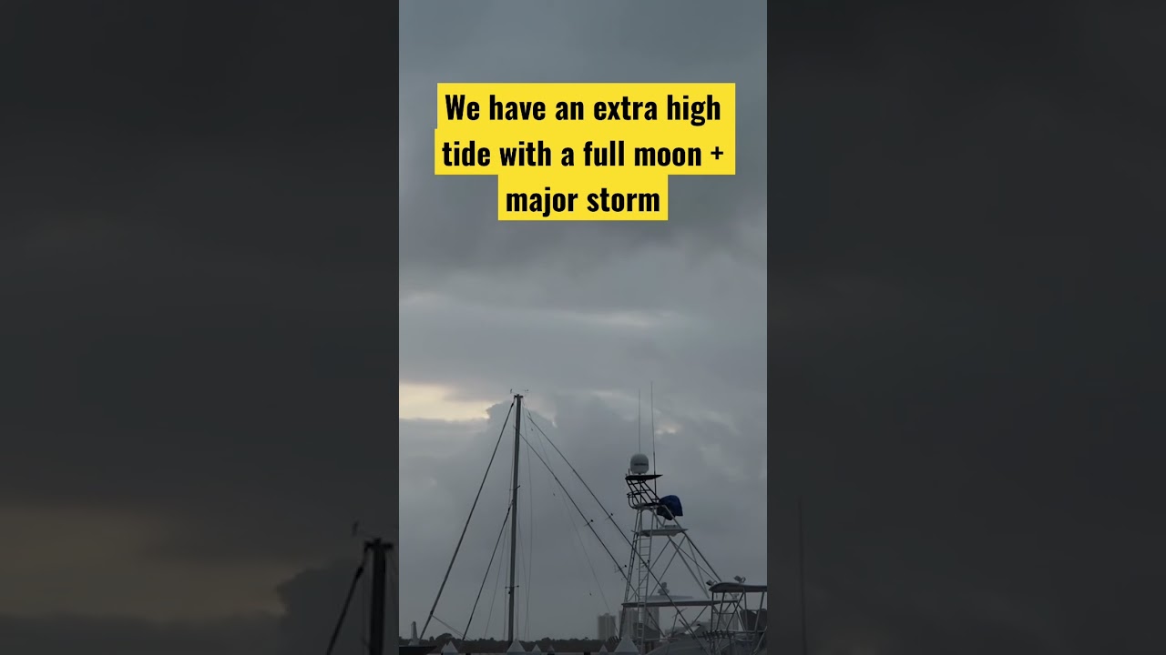 Tropical Storm Nicole - yacht preparation 