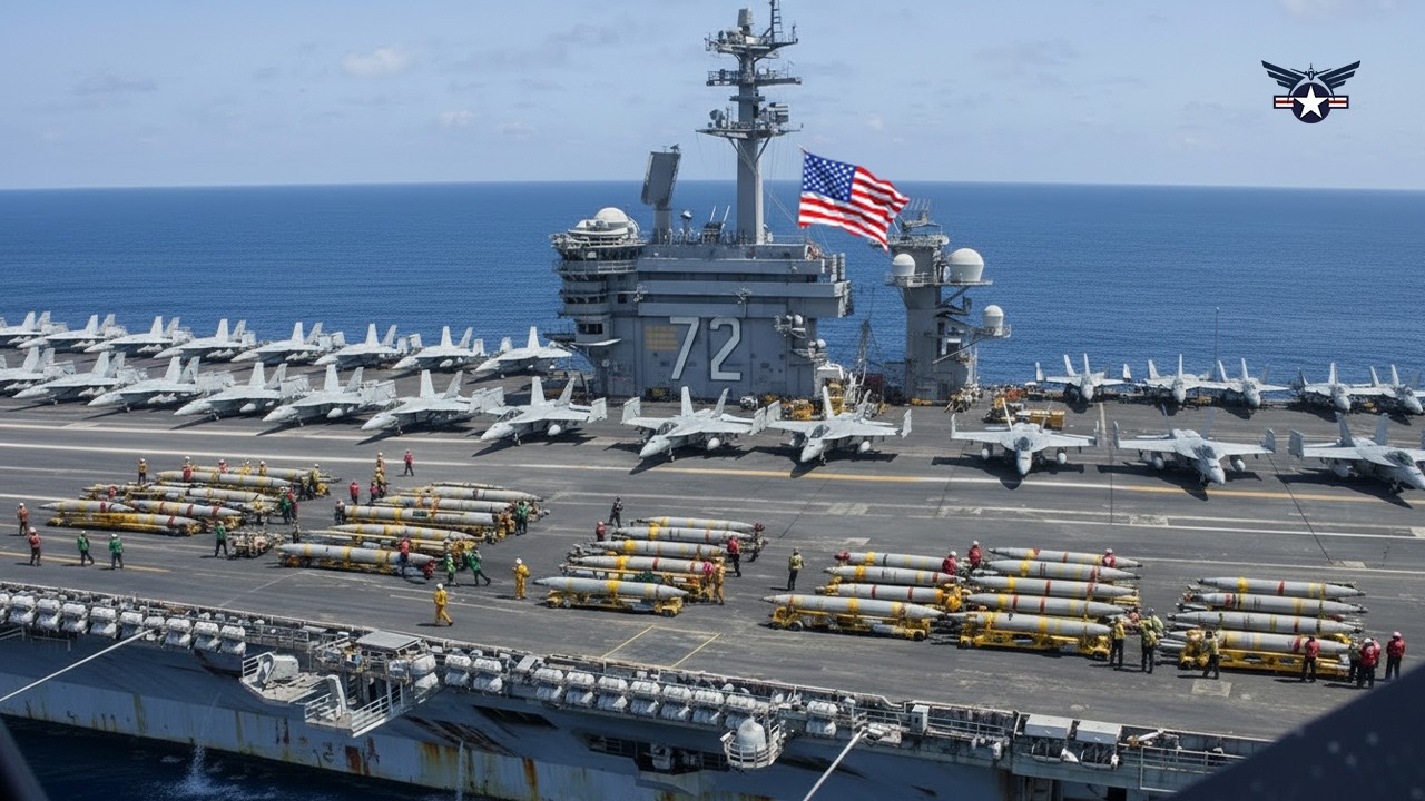 Истребители F-18 авианосца «Авраам Линкольн» в ходе масштабных операций прибыли на Ближний Восток