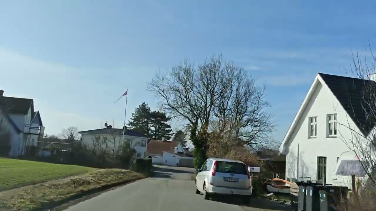 Quiet Countryside in Denmark – Day Drive. Møn. 4K