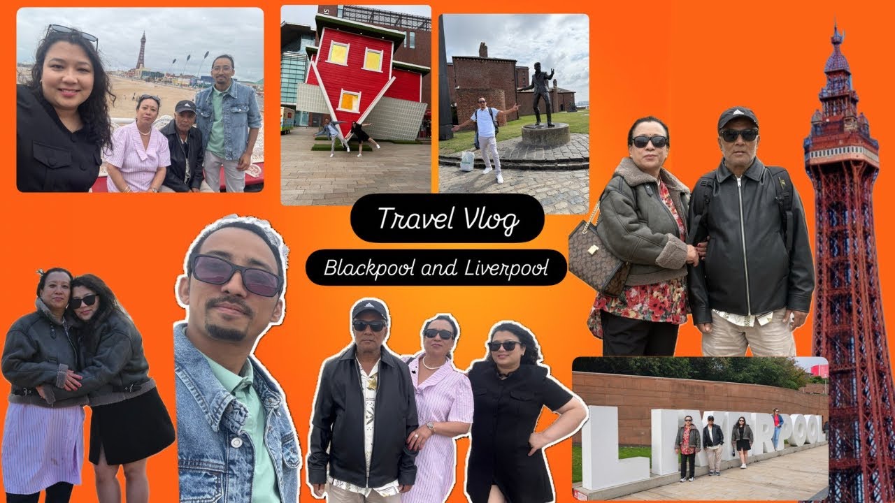 Ep 01: My Parents' First Ever Beach Experience | #Blackpool & #Liverpool Staycation Vlog 🌊❤️ 🇬🇧