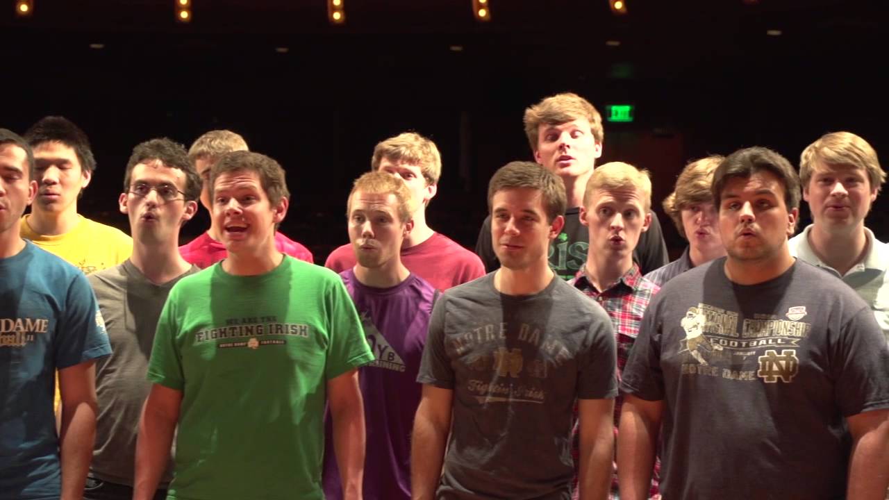 Notre Dame's Glee Club Performing 