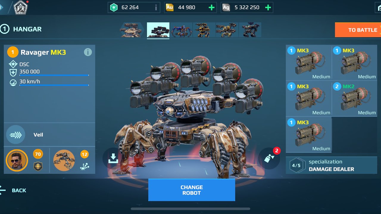 Ravager TARAN X5 | War Robots Gameplay