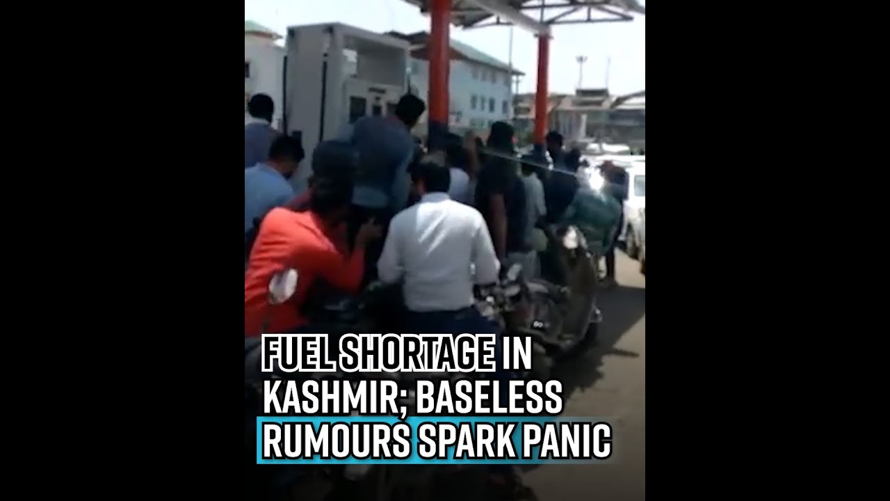 There's no shortage of fuel in J&K; people rush to fuel pumps in panic after widespread rumours