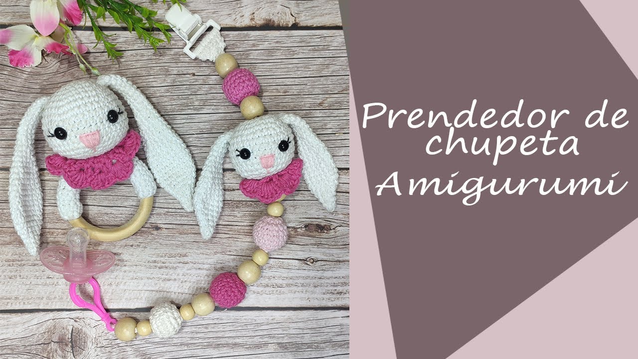 prendedor de chupeta amigurumi