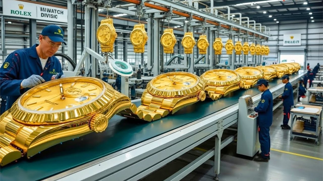 Restoring a $50,000 Gold Rolex with Diamonds – Extremely Detailed Factory Process | Start to Finish