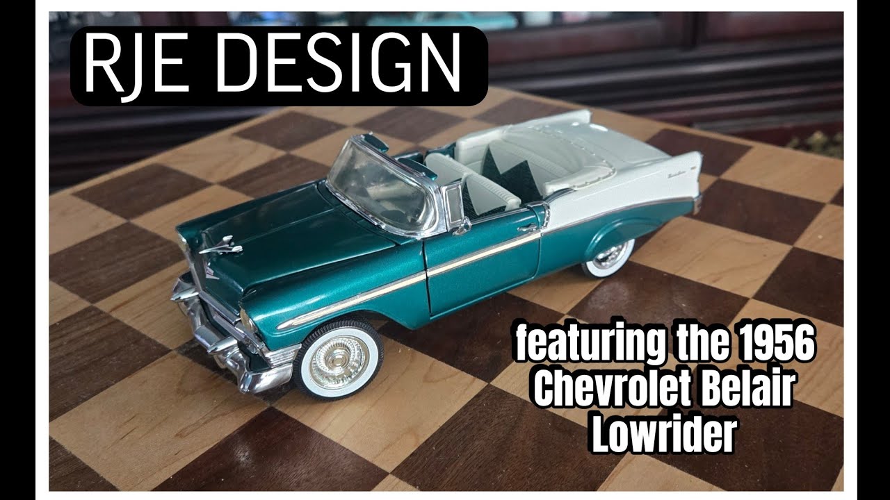 CUSTOM MODEL DESIGN, THE 1956 CHEVROLET BELAIR LOWRIDER, THE FORD F150 4X4 TRUCK AND THE STINGRAY 