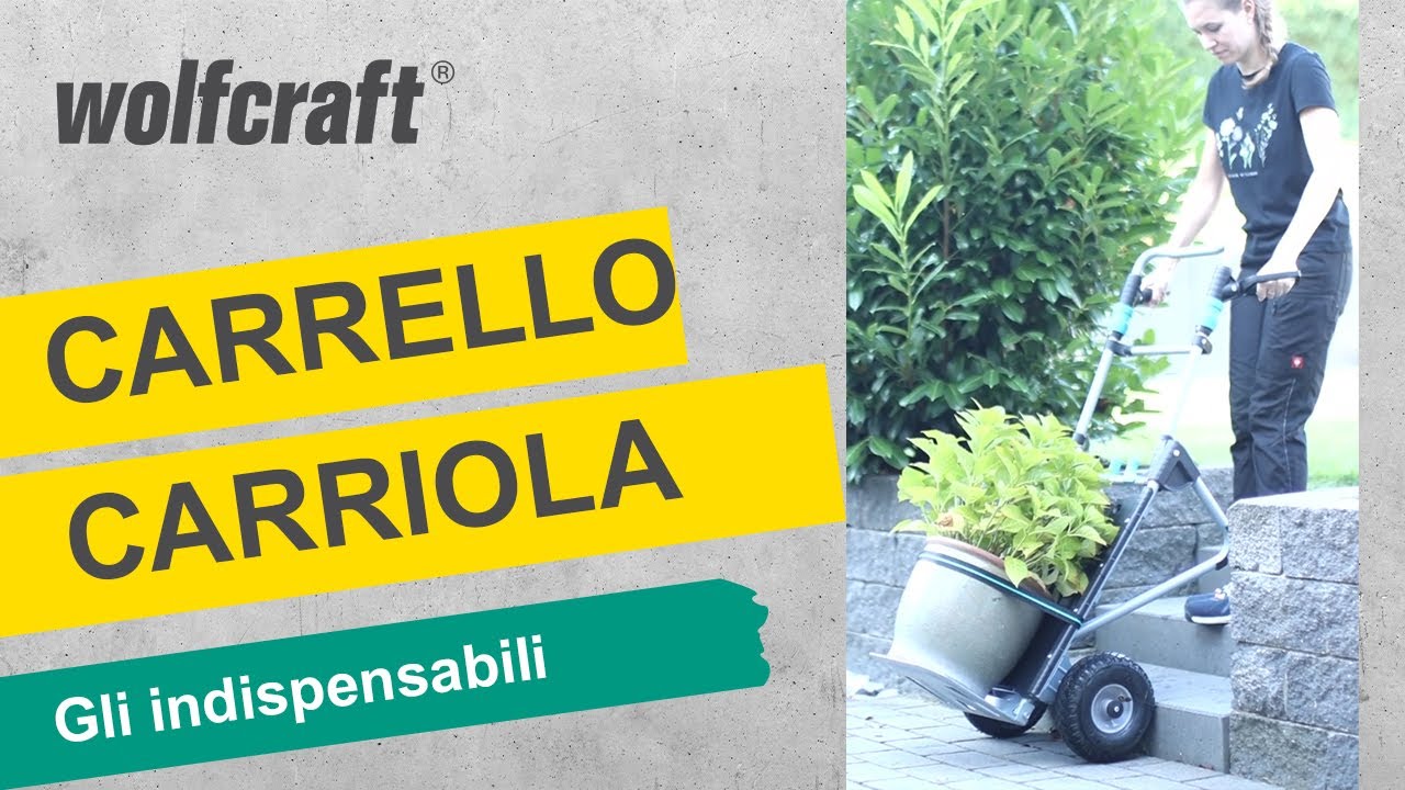 Un carrello-carriola per trasportare grandi pesi in comodità |wolfcraft