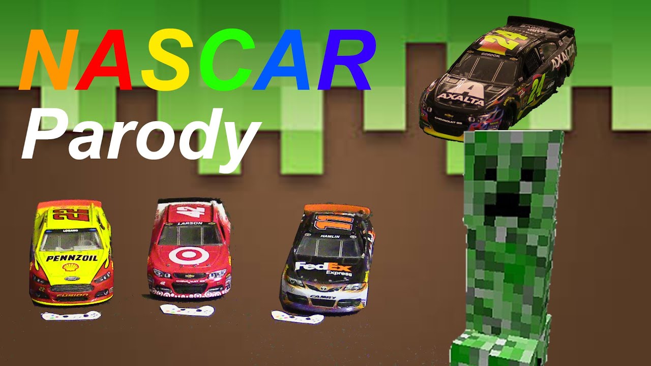 Пародия на NASCAR: Minecraft 3D