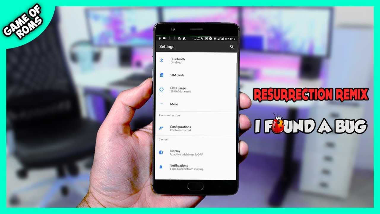 Resurrection Remix Bug Nougat 7.1.1 On OnePlus 3 / 3T