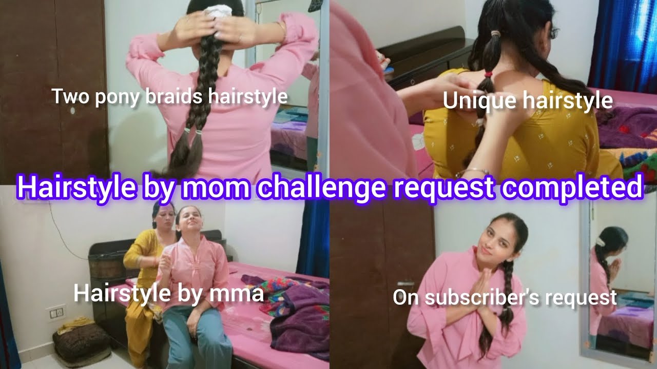 Hairstyle by mom challenge request completed 👌💯 #aestheticgirl #hairstyle #mom #aestheticgirlanchal 