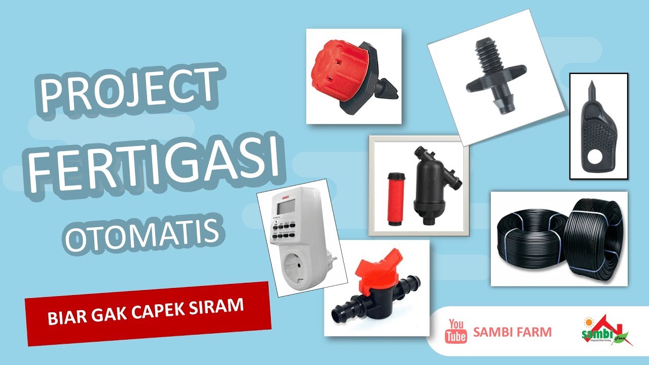 Penyiraman Otomatis Tanaman Anggur Sambi Farm. Biar gak capek siram