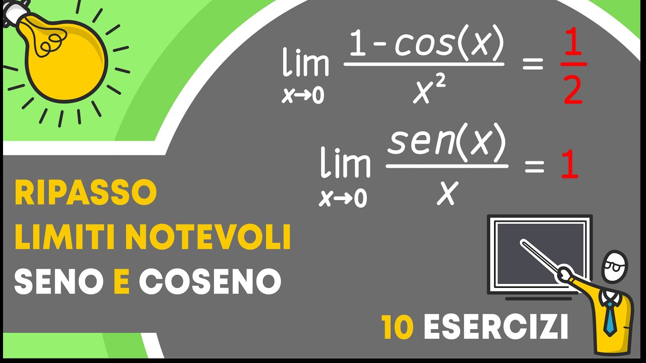 LIMITI NOTEVOLI : Esercizi di ripasso su Seno e Coseno