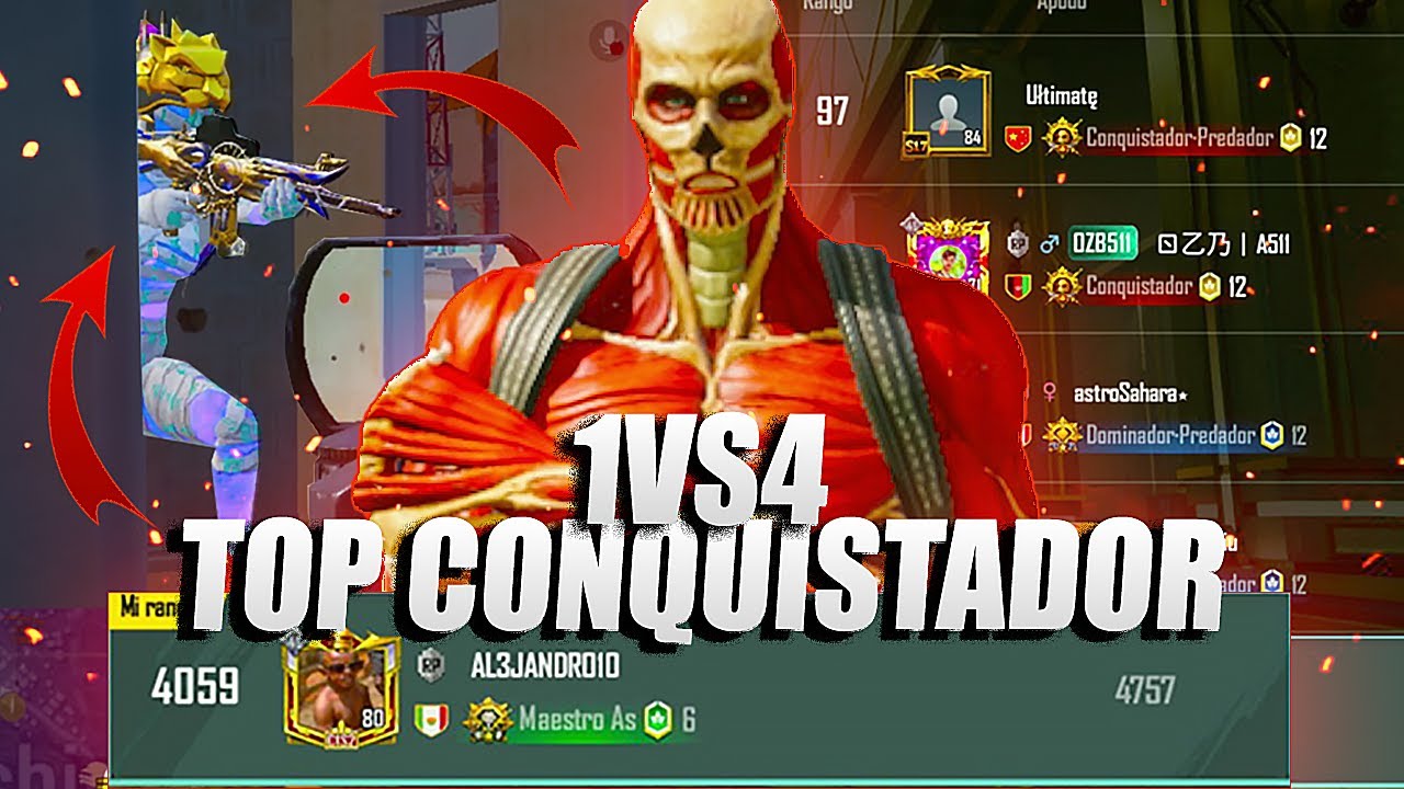 Así es ENTRAR al TOP de NORTEAMÉRICA para LLEGAR A CONQUISTADOR en SOLO vs SQUADS | PUBG Mobile