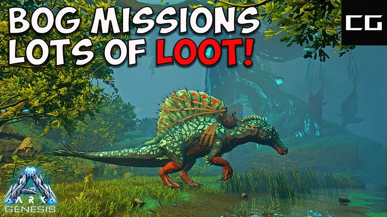 Ark Genesis Bog Missions (Farming Lots Of Loot).