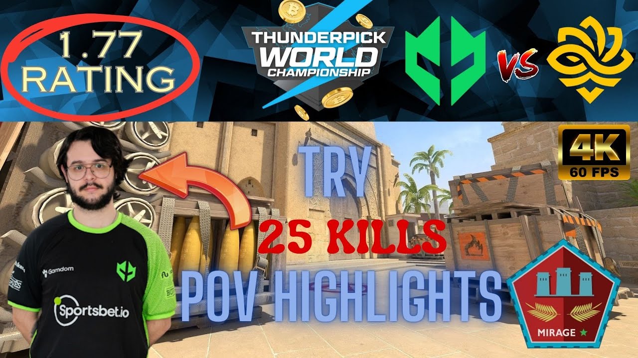 ⫷CS2 POV HIGHLIGHTS⫸ try | Thunderpick World Championship 2024  | Imperial vs Legacy | Map Mirage