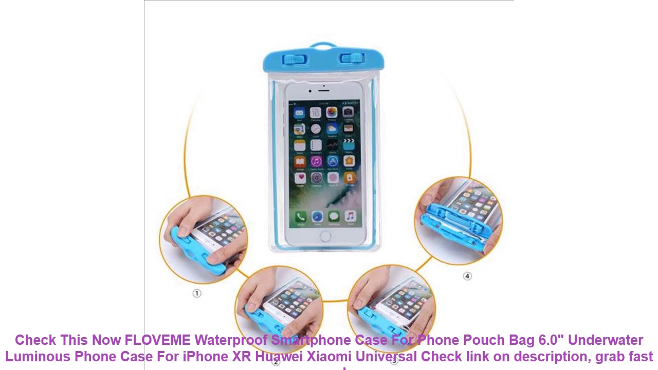 FLOVEME Waterproof Smartphone Case For Phone Pouch Bag 6.0