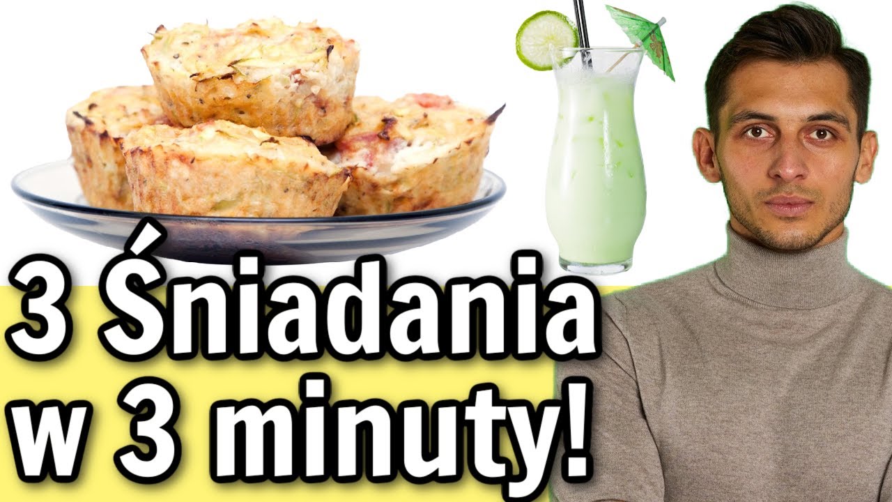 3 pomysły na szybkie śniadanie!😍 3 przepisy fit śniadanie z niczego! Przepisy Keto i low carb