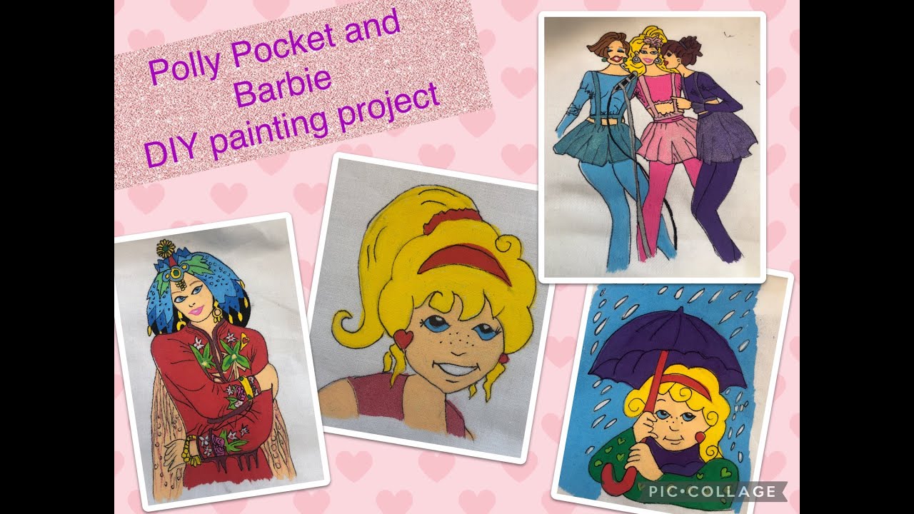 Polly Pocket and Barbie DIY painting project