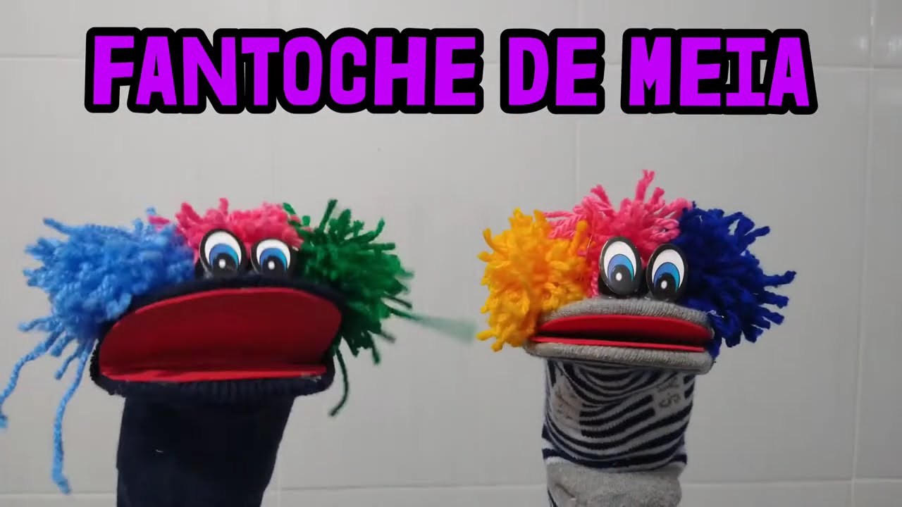 Como fazer um fantoche de meia em 10 minutos.