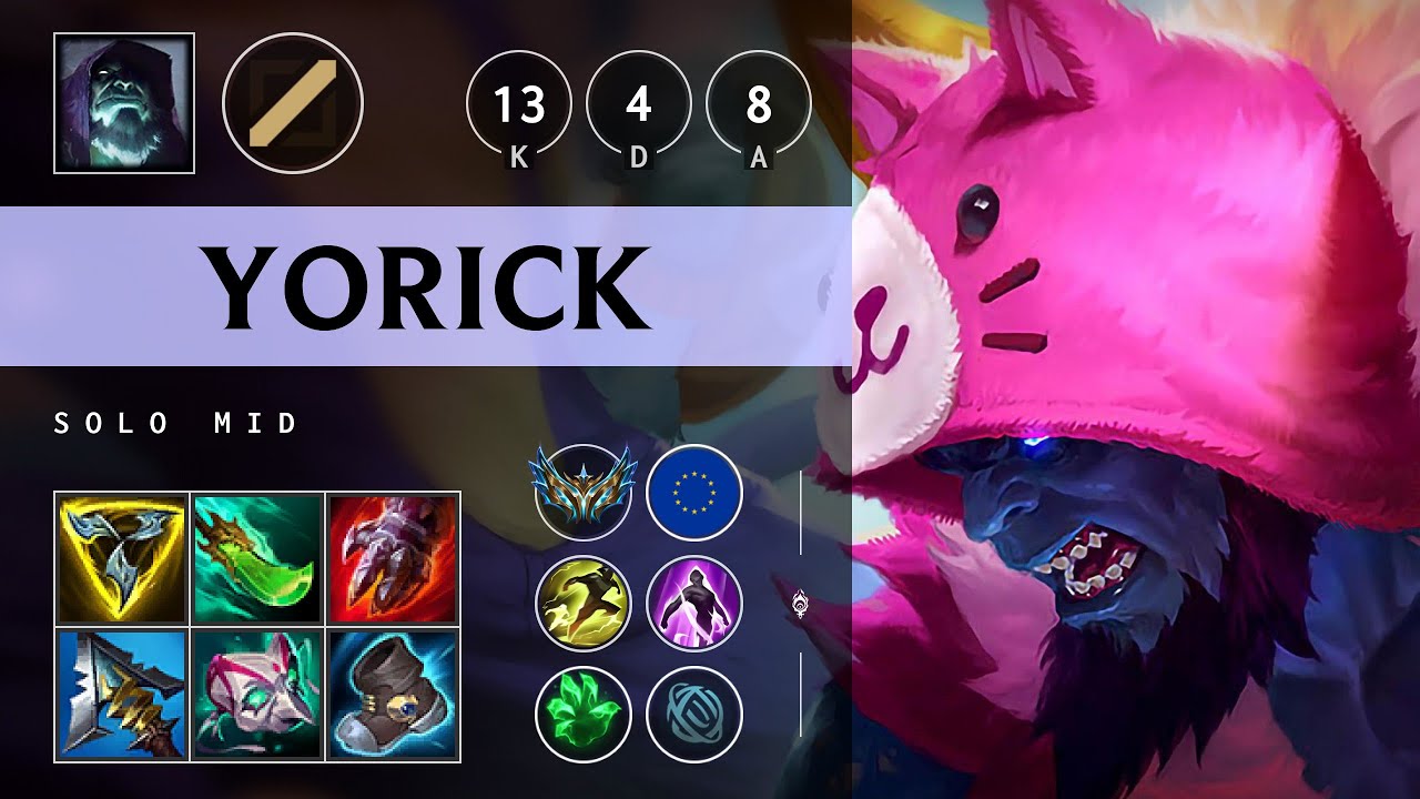 Yorick Mid vs Ahri - EUW Challenger Patch 25.08