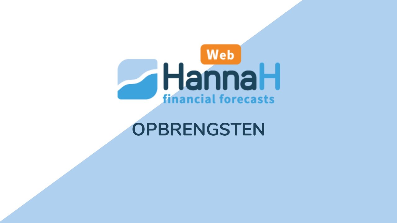 Hoe voer ik een opbrengst in HannaH?