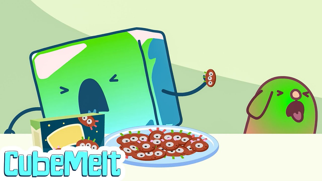 Cubemelt's Snack Adventure | Funny Cartoons For Kids | The Misadventures Of CubeMelt