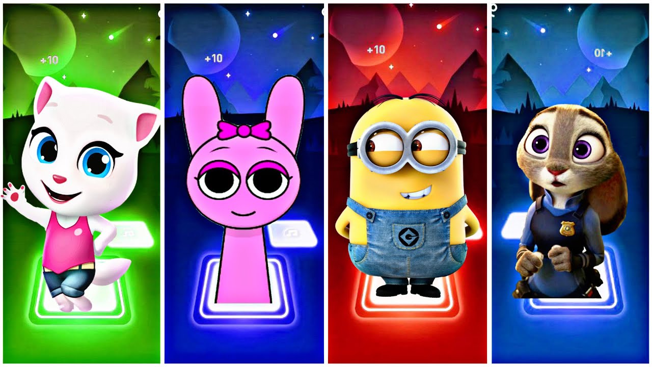 Tiles Hop | Tiles Hop Gameplay| Coffin Dance version |Coffin Dance meets|Cartoon Characters!|