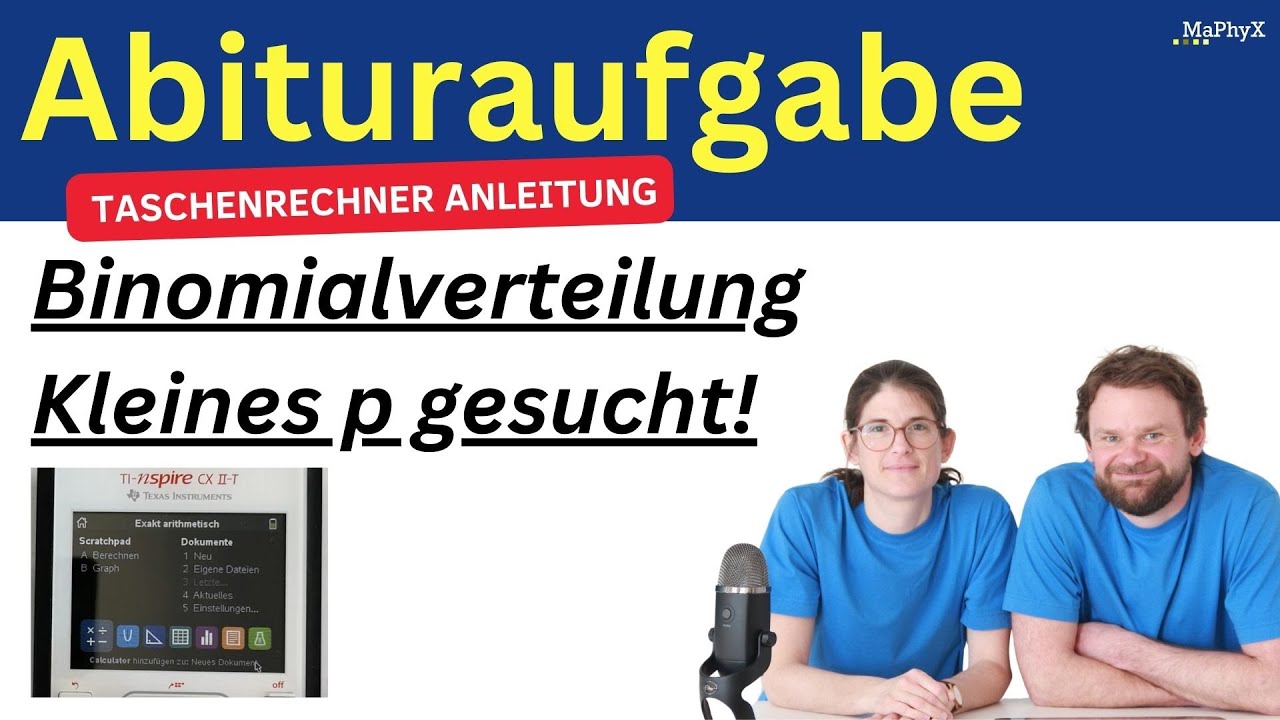Trefferwahrscheinlichkeit p gesucht - mit Taschenrechner TI Nspire CX II