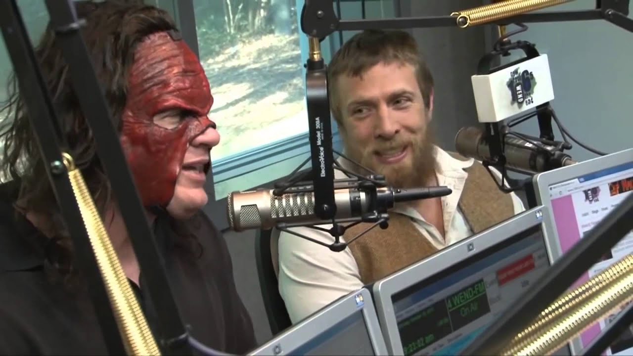Kane & Daniel Bryan fight during interview