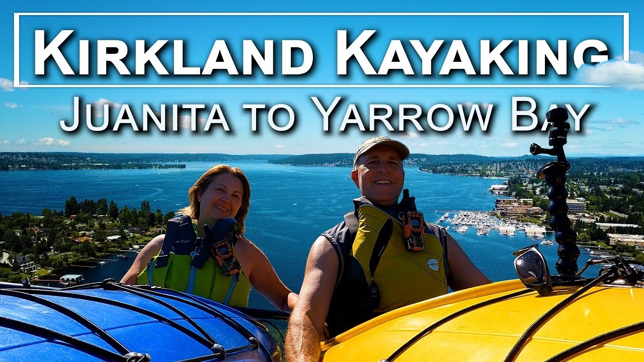 Kirkland Kayaking in Lake Washington in 4K UHD, Juanita to Yarrow Bay, Spectacular Drone Aerials