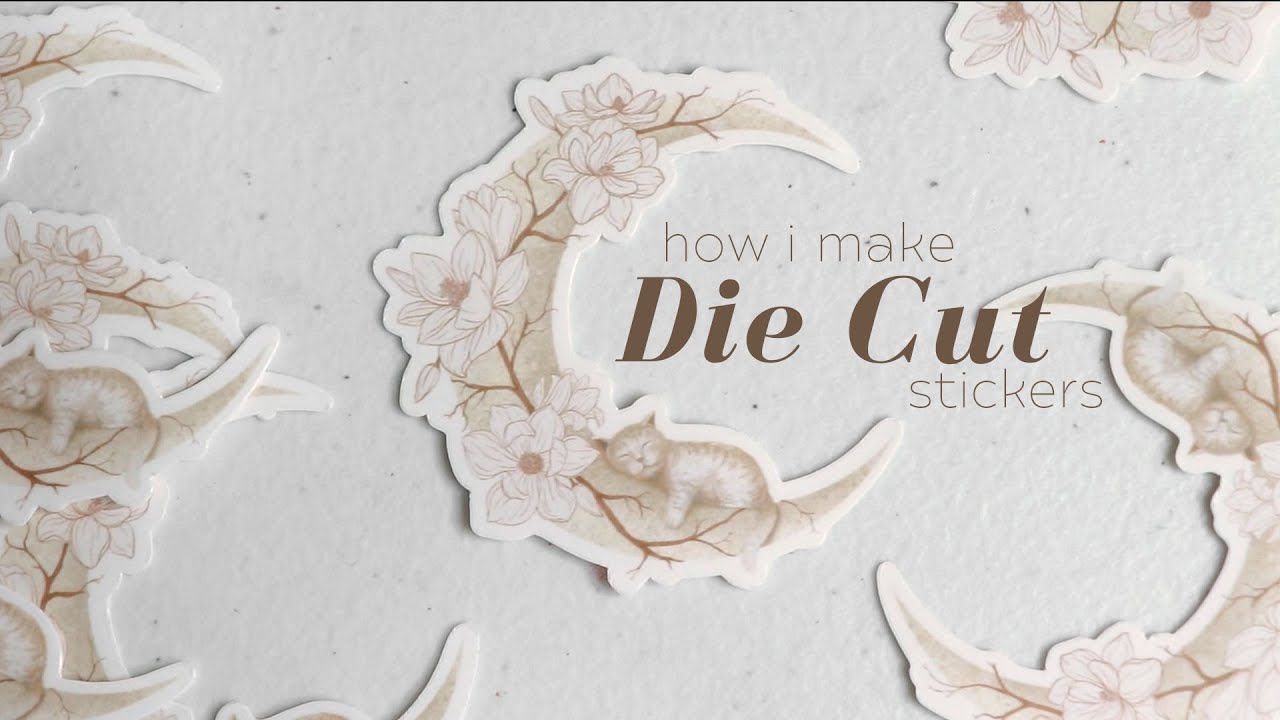 How I Make Waterproof Die Cut Stickers