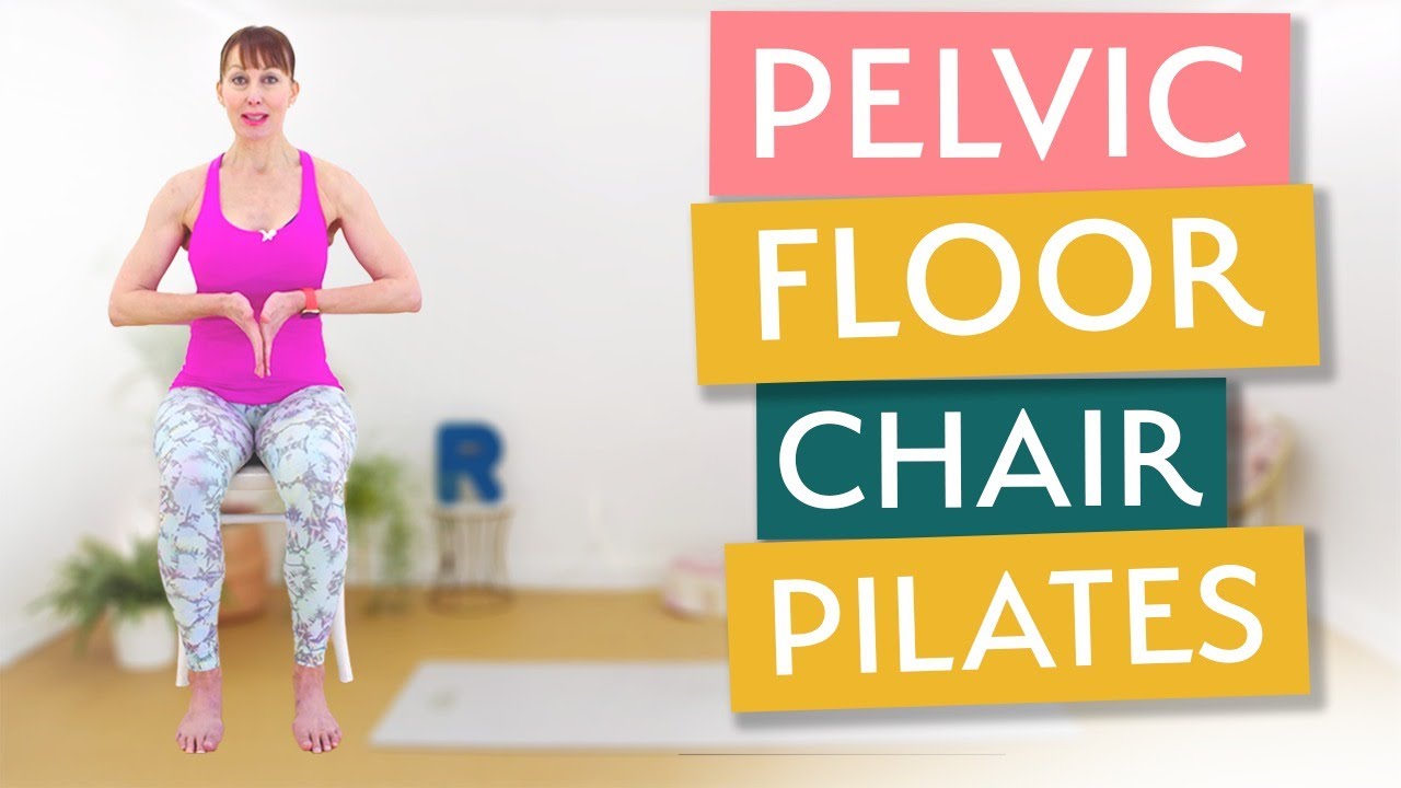Chair Pilates for Pelvic Floor Health | Exercises to strengthen the Pelvic Floor Muscles | 10 Min