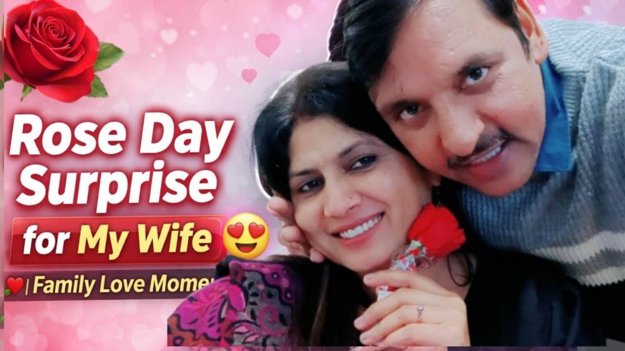 Rose Day Surprise for My Wife - Emotional Reaction / Shyam Chhabria Vlogs